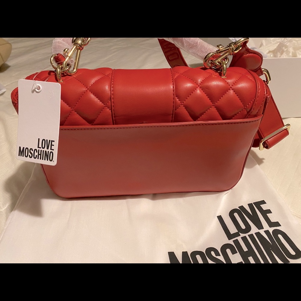 Authentic leather Love Moschino side or crossbody - Picture 4 of 7
